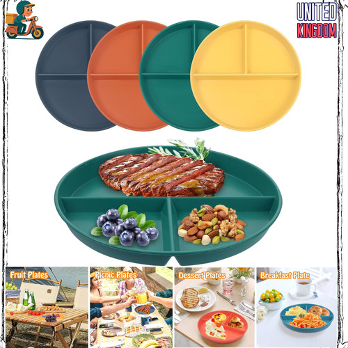 4pcs portion control plates - 4pcs,