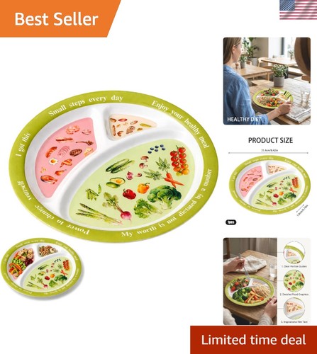 Portion control plate for - control,