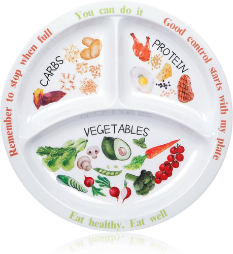 Portion control plate for - portion,