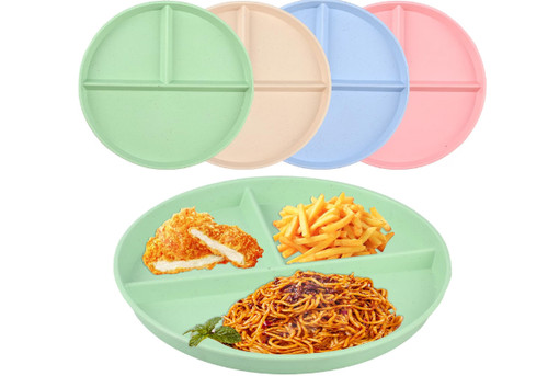 Pcs divided dinner plates - 4,