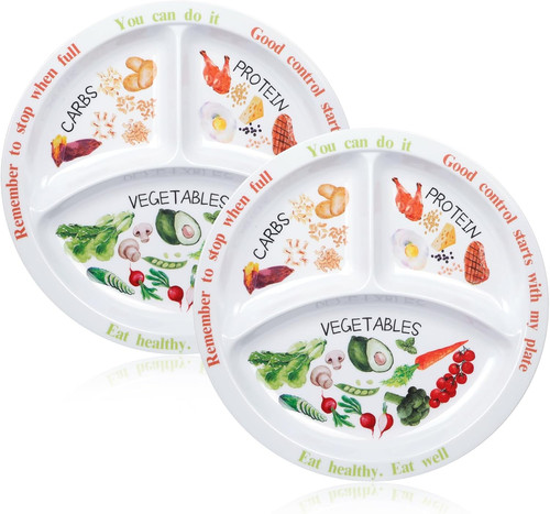 Portion control plate for - control,