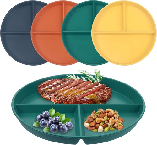 4pcs portion control - portion, plates
