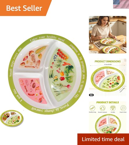 Portion control plate for - control,