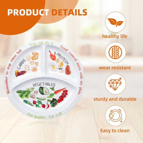 Portion control plate - portion,