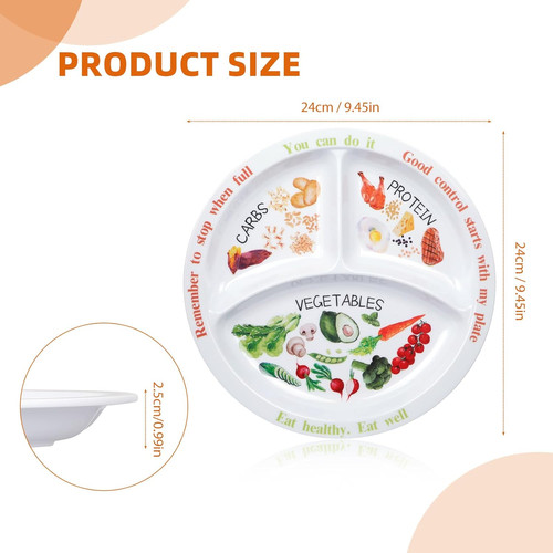 Portion control plate for - portion,