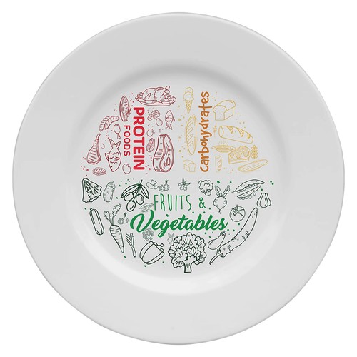 Colourful melamine portion - colourful,