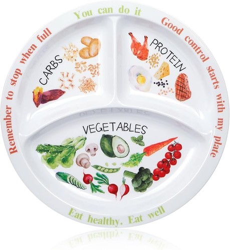 Portion control plate for - portion,