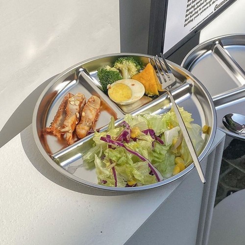 Round divided plates inch - divided,