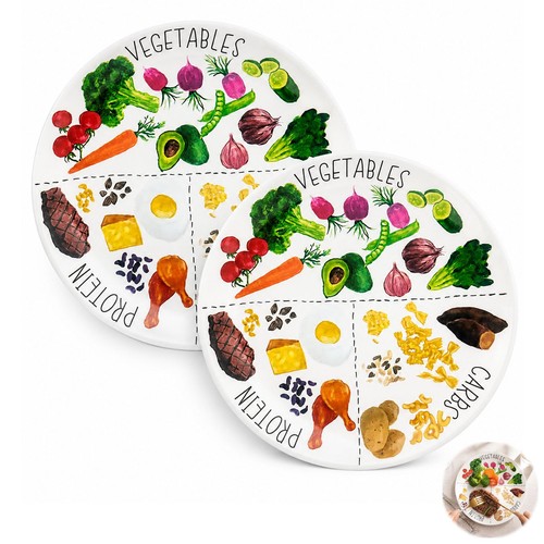 Pcs portion control - 2, plates