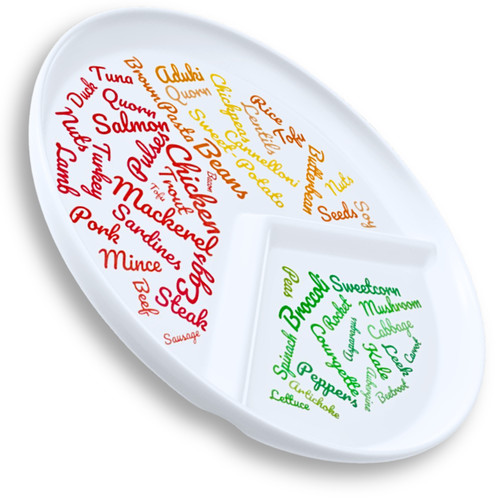 Divided portion control diet - control,